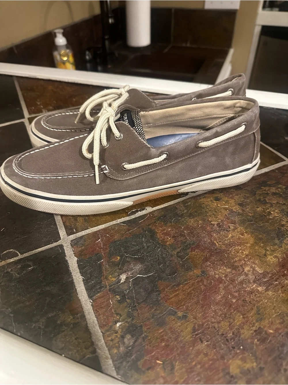 Men's Brown Sperry Boat Shoes - worn once size 11 1/2 M